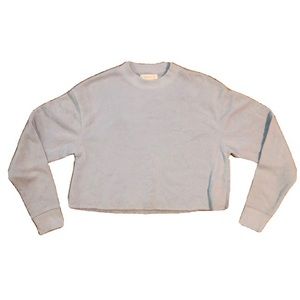 Light blue cropped sweater